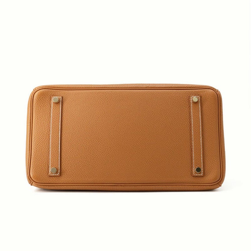 エルメス バーキン35 ゴールド/ゴールド金具 トゴ □K刻印 HERMES Birkin ハンドバッグ