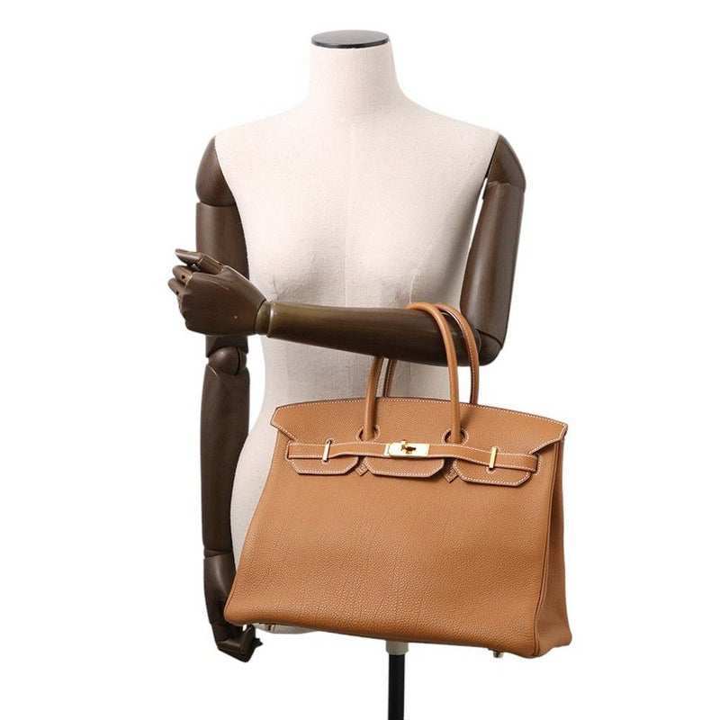 エルメス バーキン35 ゴールド/ゴールド金具 トゴ □K刻印 HERMES Birkin ハンドバッグ