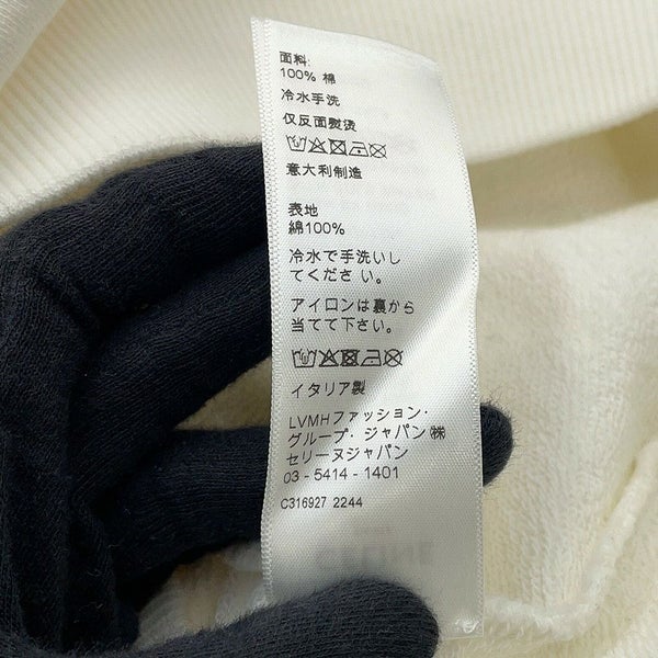 セリーヌ パーカー CELINEロゴ ラインストーン メンズサイズS 2Y89B670Q CELINE トップス 白