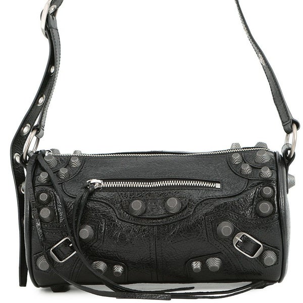 バレンシアガ ショルダーバッグ ルカゴール シリンダー レザー 771716 BALENCIAGA 黒