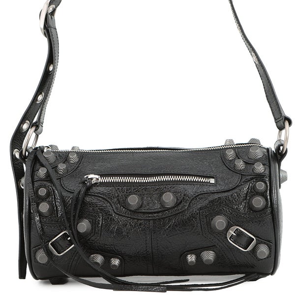 バレンシアガ ショルダーバッグ ルカゴール シリンダー レザー 771716 BALENCIAGA 黒