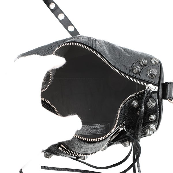 バレンシアガ ショルダーバッグ ルカゴール シリンダー レザー 771716 BALENCIAGA 黒