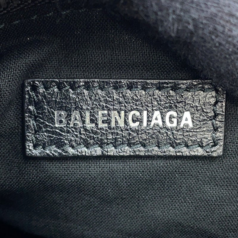 バレンシアガ ショルダーバッグ ルカゴール シリンダー レザー 771716 BALENCIAGA 黒