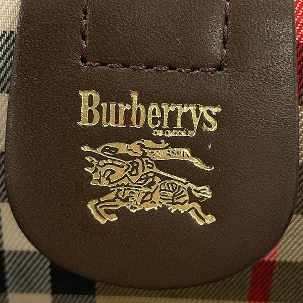 バーバリー ボストンバッグ バーバリーズ ノバチェック キャンバス BURBERRY