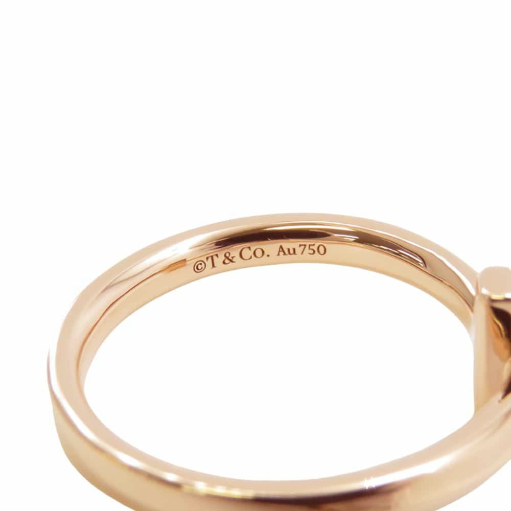 Tiffany & Co. ティファニー　Tワンリング　8号【新品仕上げ済】 ティファニー リング Tワン リング K18PGピンクゴールド リングサイズ