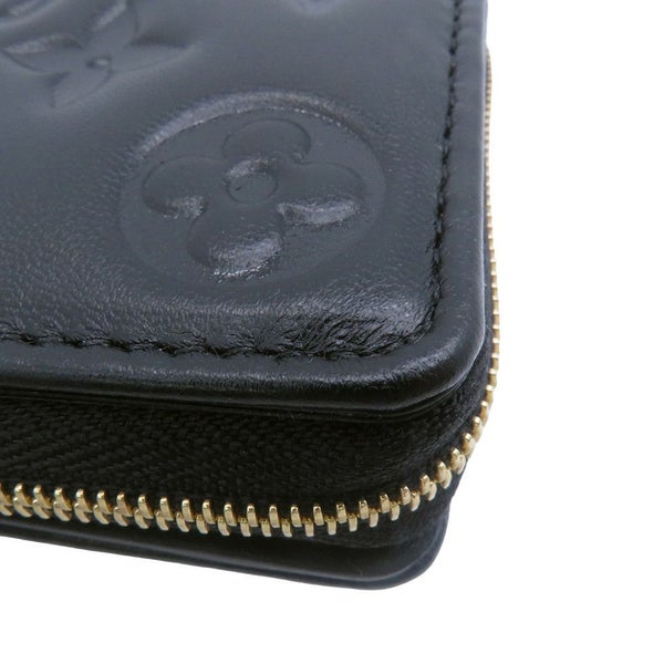 ルイヴィトン 二つ折り財布 ラムレザー/モノグラム・パターン ポルトフォイユ・ルー M81599 LOUIS VUITTON ブラック 黒