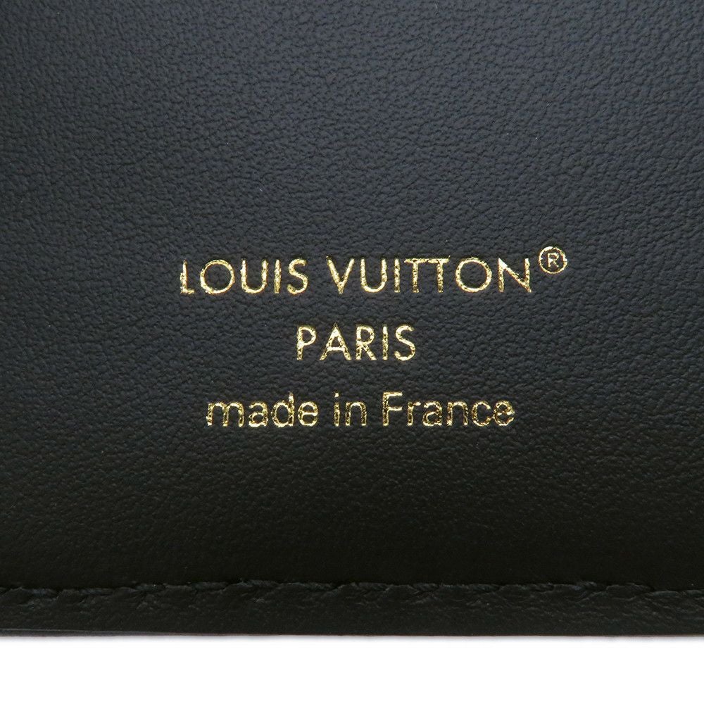 ルイヴィトン 二つ折り財布 ラムレザー/モノグラム・パターン ポルトフォイユ・ルー M81599 LOUIS VUITTON ブラック 黒 ルイヴィトン 二つ折り財布 ラムレザー/モノグラム・パターン
