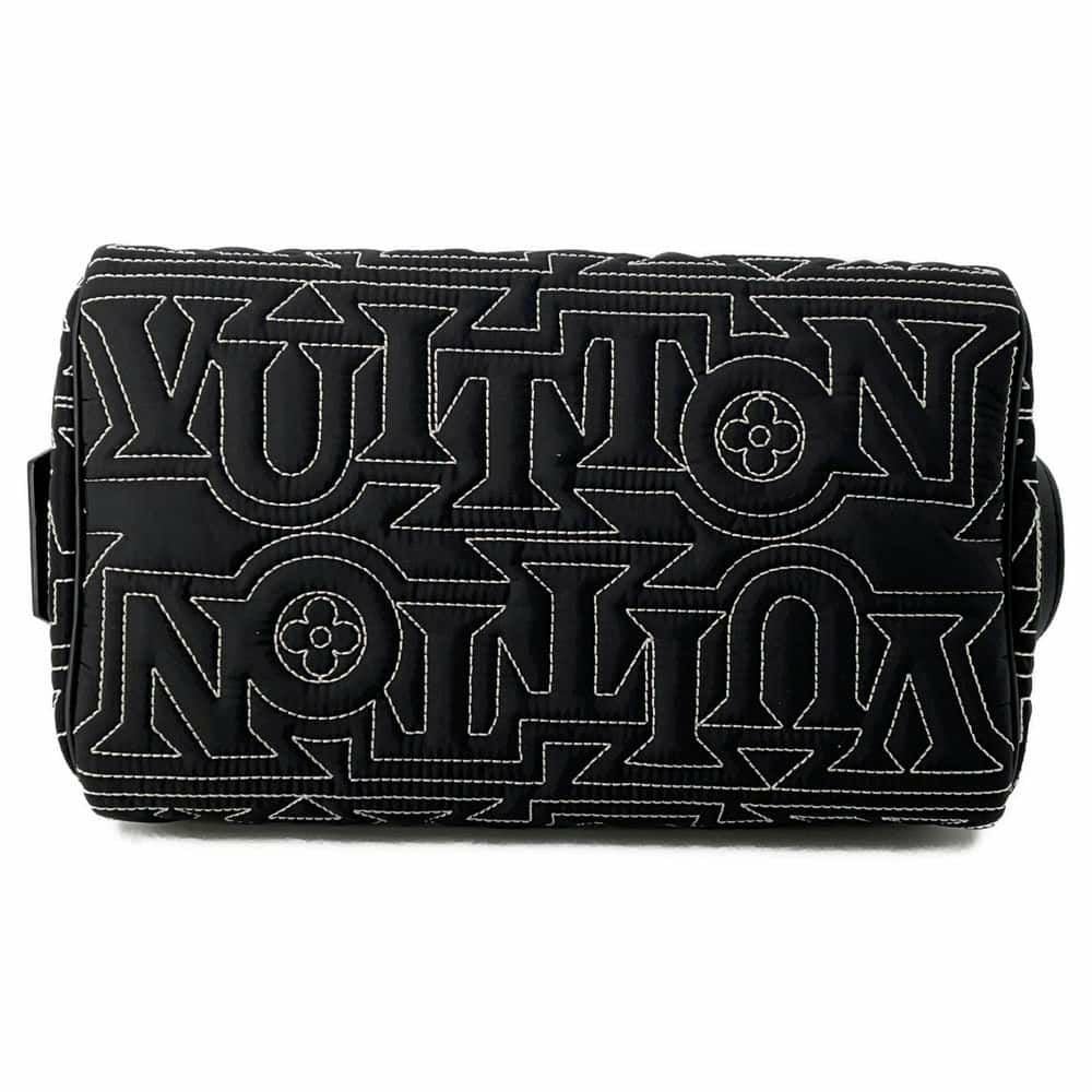 Louis Vuitton ブラック ボディバッグ ヴィトン ルイヴィトン セカンドバッグ ナイロン/LVスノー ドップ・キット