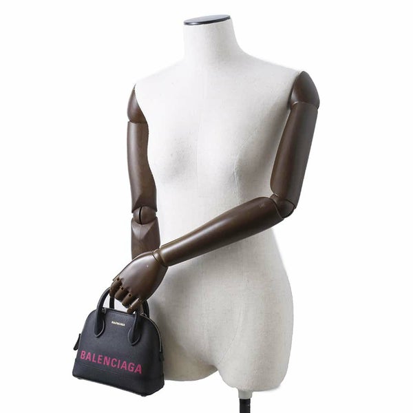 バレンシアガ ハンドバッグ ビルトップハンドルXXS 525050 BALENCIAGA 2wayショルダーバッグ 黒