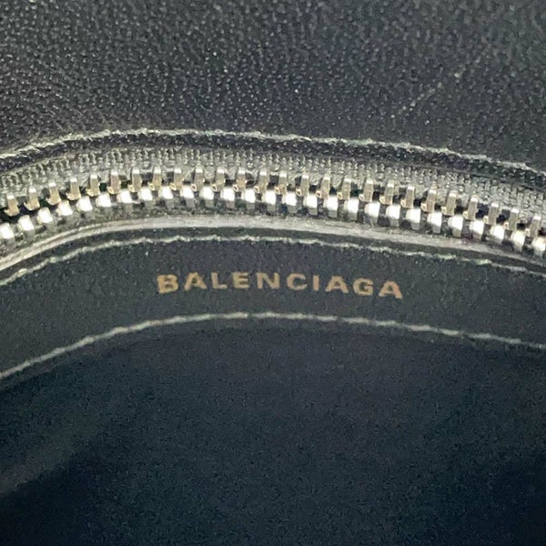 バレンシアガ ハンドバッグ ビルトップハンドルXXS 525050 BALENCIAGA 2wayショルダーバッグ 黒