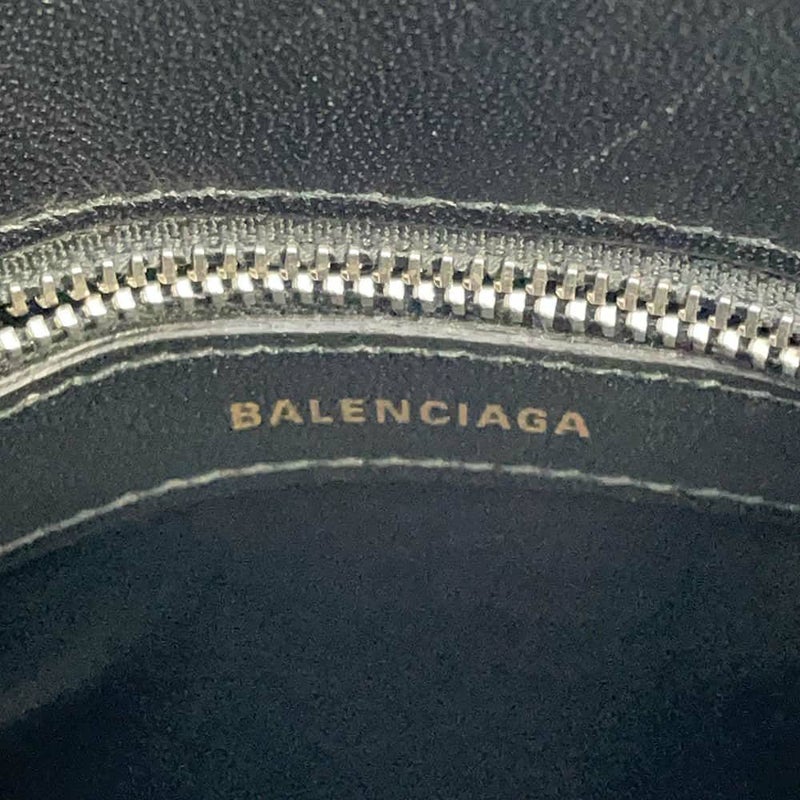 バレンシアガ ハンドバッグ ビルトップハンドルXXS 525050 BALENCIAGA 2wayショルダーバッグ 黒