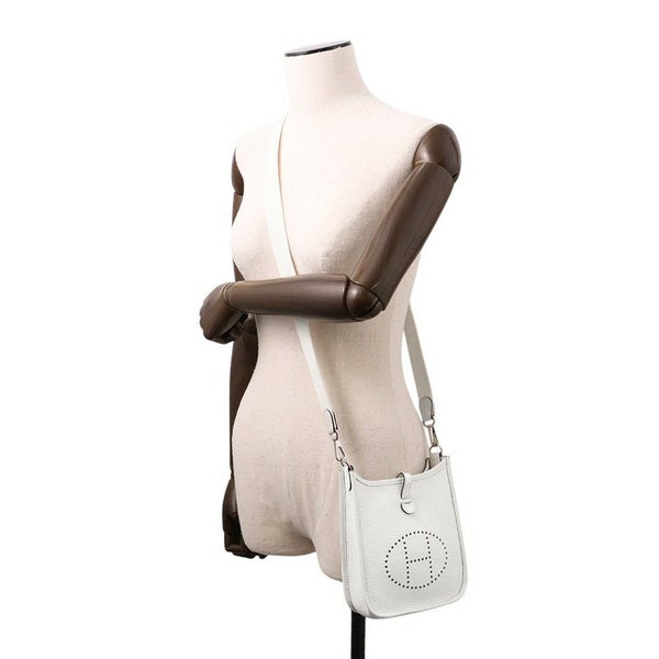 エルメス エブリンTPM 111cm アマゾン ニューホワイト/シルバー金具 トリヨンクレマンス W刻印 白