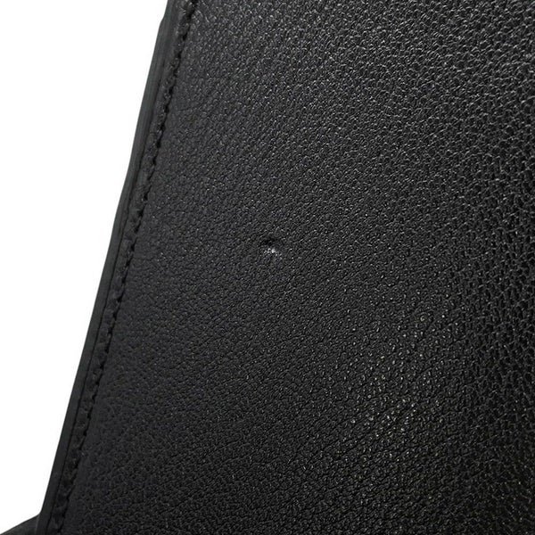 エルメス チェーンショルダーバッグ シネティック ブラック/シルバー金具 シェブルミゾル C刻印 黒