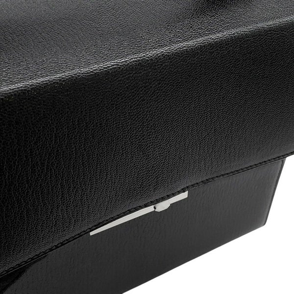 エルメス チェーンショルダーバッグ シネティック ブラック/シルバー金具 シェブルミゾル C刻印 黒