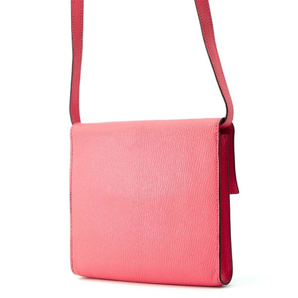 エルメス 財布 クリック16 ローズアザレ/シルバー金具 シェブルミゾル D刻印 HERMES ショルダーウォレット