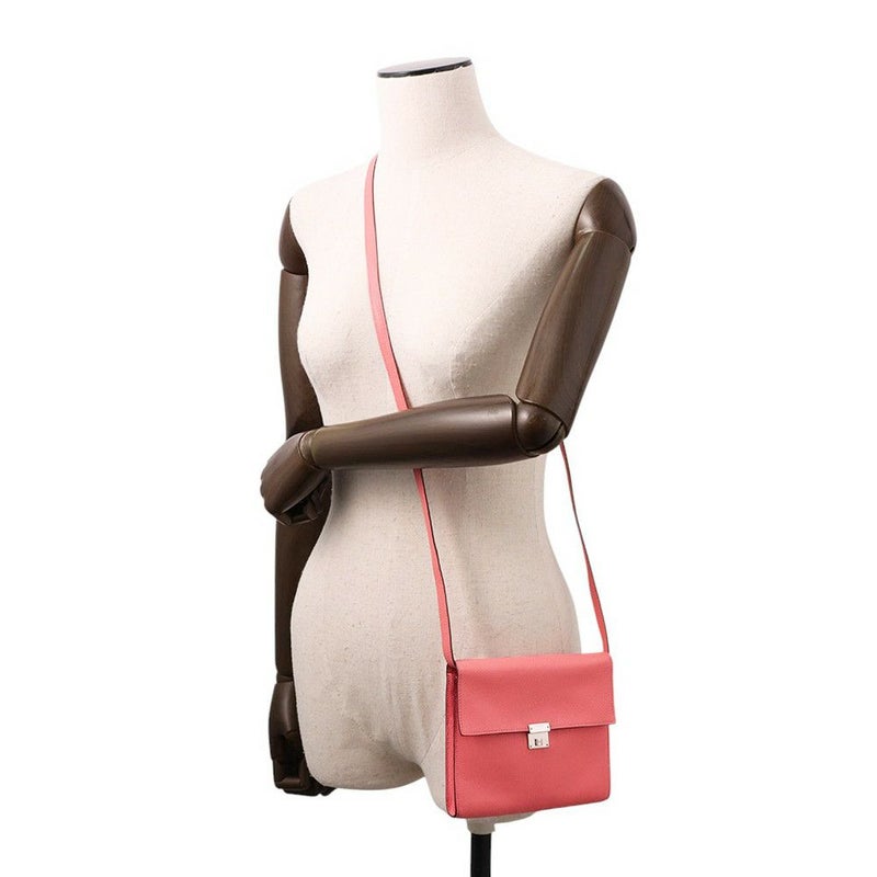 エルメス 財布 クリック16 ローズアザレ/シルバー金具 シェブルミゾル D刻印 HERMES ショルダーウォレット