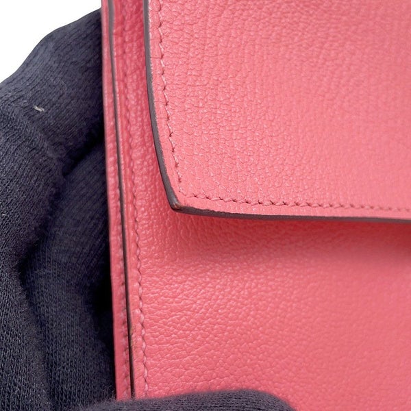 エルメス 財布 クリック16 ローズアザレ/シルバー金具 シェブルミゾル D刻印 HERMES ショルダーウォレット