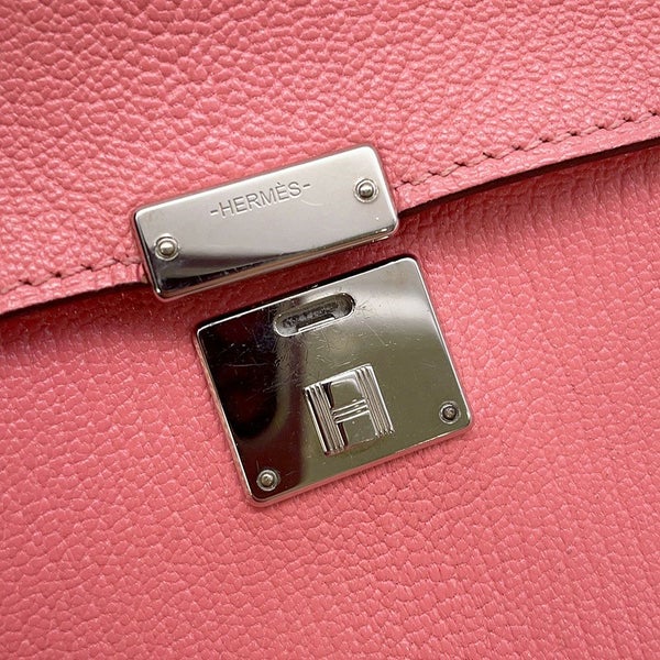 エルメス 財布 クリック16 ローズアザレ/シルバー金具 シェブルミゾル D刻印 HERMES ショルダーウォレット