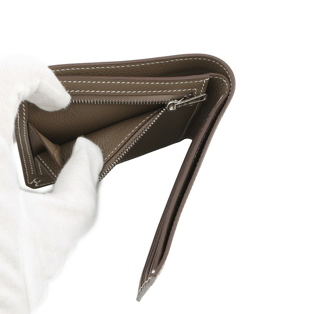エルメス 二つ折り財布 セリエ コンパクト Sellier H エトゥープ