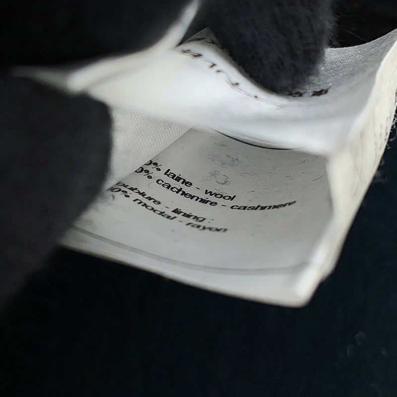 シャネル コート スポーツライン コート カシミヤ レディースサイズ38 P36681 CHANEL アウター 黒