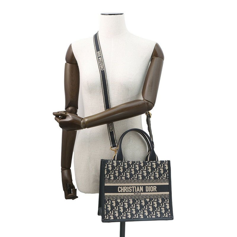 クリスチャン・ディオール トートバッグ  オブリーク エンブロイダリー ブックトート スモール M1325CZBB 2way トロッター