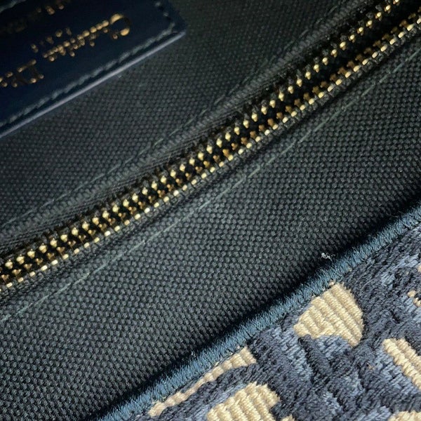 クリスチャン・ディオール トートバッグ  オブリーク エンブロイダリー ブックトート スモール M1325CZBB 2way トロッター