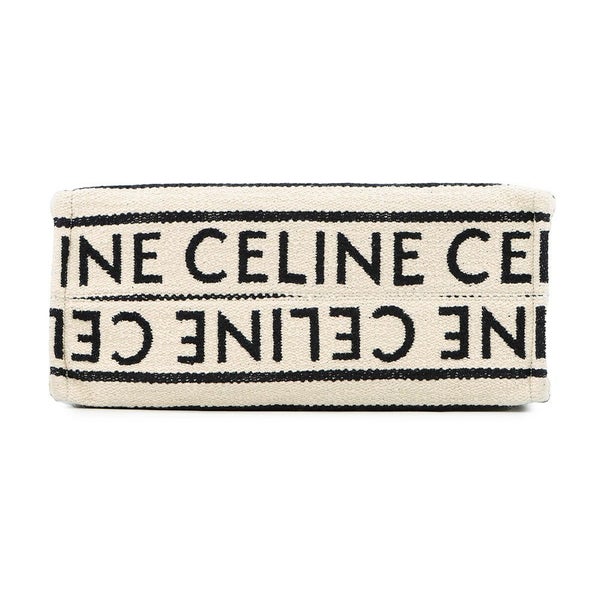 セリーヌ トートバッグ ラージ カバ タイス コットン 196762EG8 CELINE 白 黒