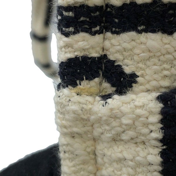 セリーヌ トートバッグ ラージ カバ タイス コットン 196762EG8 CELINE 白 黒