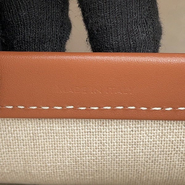 セリーヌ トートバッグ ラージ カバ タイス コットン 196762EG8 CELINE 白 黒