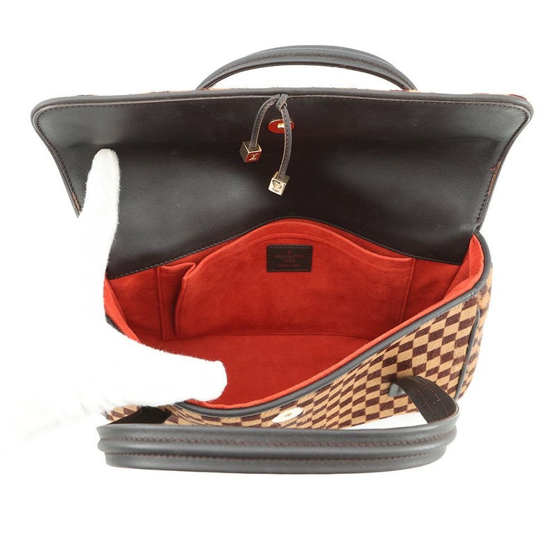 ルイヴィトン ハンドバッグ ダミエ・ソバージュ/ハラコ ライオン M92131 LOUIS VUITTON ヴィトン バッグ