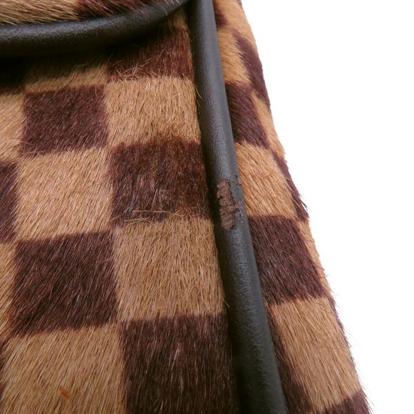 ルイヴィトン ハンドバッグ ダミエ・ソバージュ/ハラコ ライオン M92131 LOUIS VUITTON ヴィトン バッグ