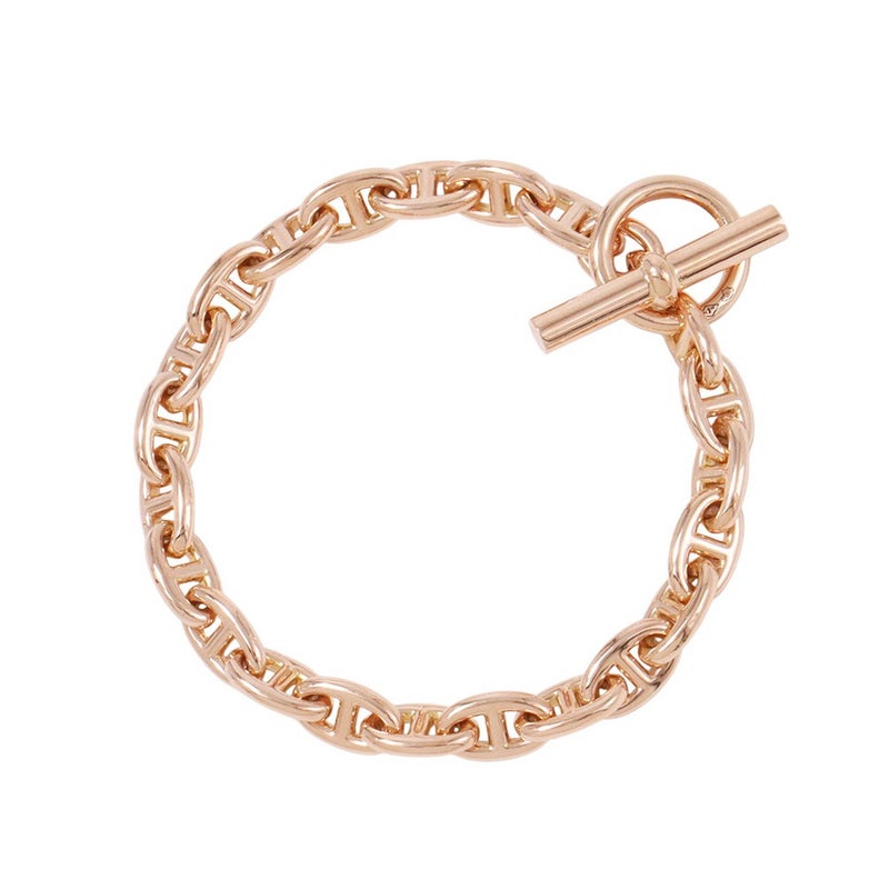 エルメス ブレスレット シェーヌダンクルTPM 22コマ K18PGピンクゴールド HERMES ジュエリー