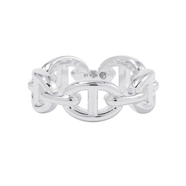 エルメス リング シェーヌダンクル アンシェネPM Enchainee SV925シルバー リングサイズ51 HERMES ジュエリー