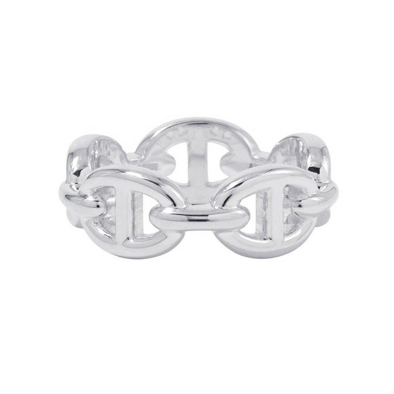 エルメス リング シェーヌダンクル アンシェネPM Enchainee SV925シルバー リングサイズ52 HERMES ジュエリー