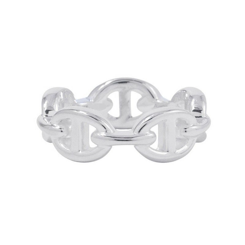 エルメス リング シェーヌダンクル アンシェネPM Enchainee SV925シルバー リングサイズ51 HERMES ジュエリー