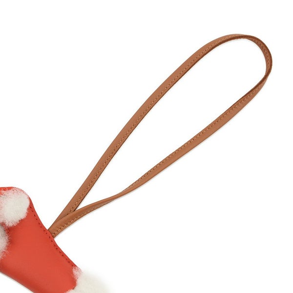 エルメス バッグチャーム バディ カプシーヌ/ゴールド ラムスキン/ムートン K刻印 エルメス チャーム エルメス HERMES