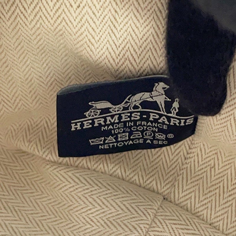 エルメス ポーチ ブリッド・ア・ブラックPM ベージュ/シルバー金具 キャンバス HERMES バッグ 小物入れ