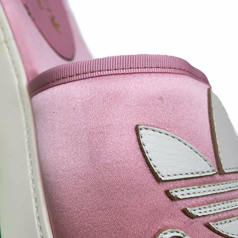 グッチ サンダル アディダスコラボ プラットフォーム シルク レディースサイズ37 1/2 702294 GUCCI adidas 靴