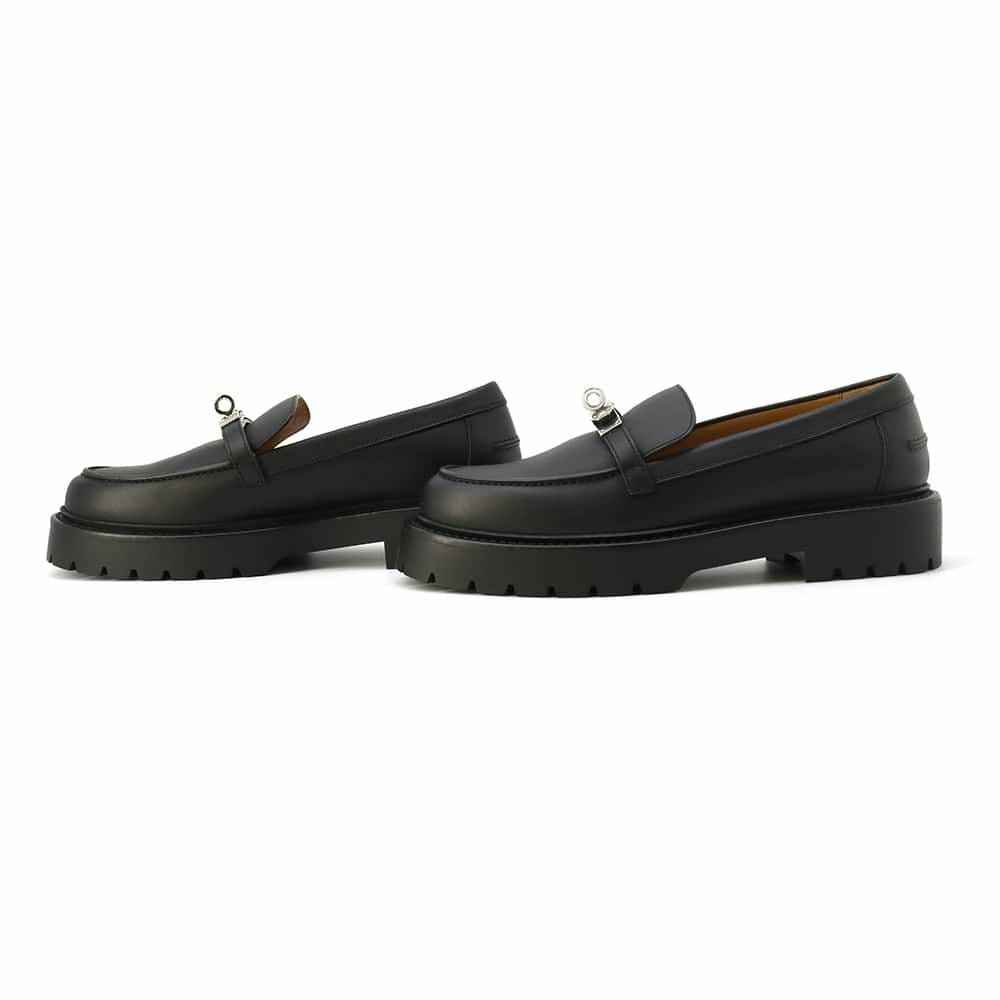 エルメス モカシン アイコン カーフレザー レディースサイズ37 HERMES