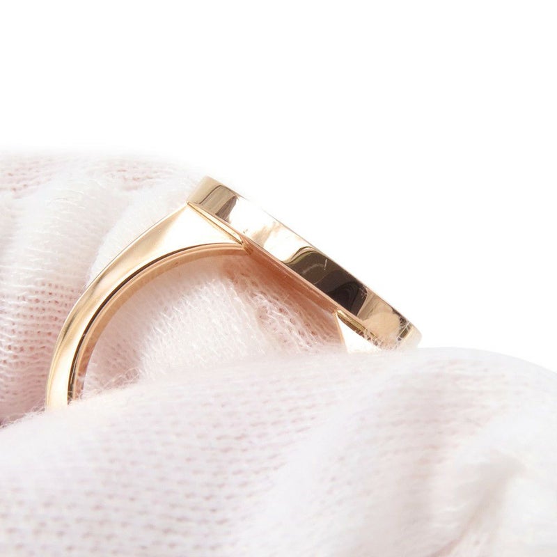 エルメス リング シェーヌ・ダンクル・ヴェルソPM ブラックセラミック/ダイヤ 23P 計0.19ct K18PGピンクゴールド サイズ49 HERMES 指輪