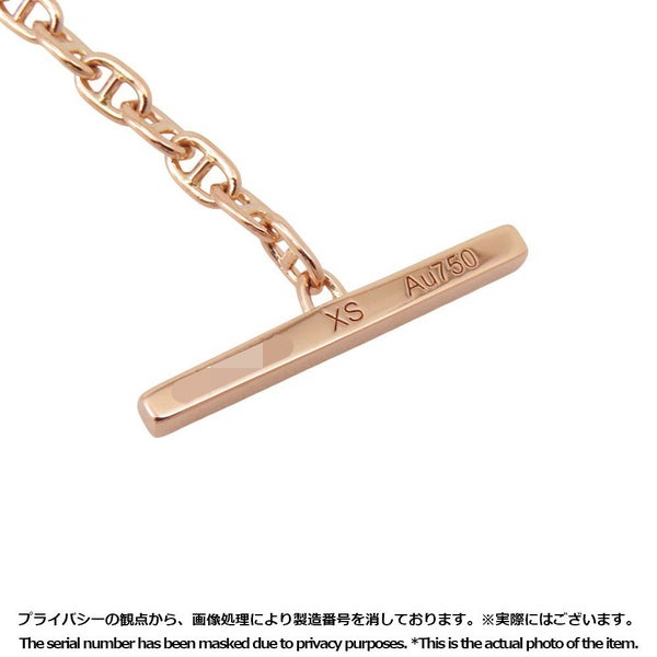 エルメス ブレスレット シェーヌダンクル ヴェルソ K18PGピンクゴールド/ブラックセラミック サイズXS HERMES ジュエリー