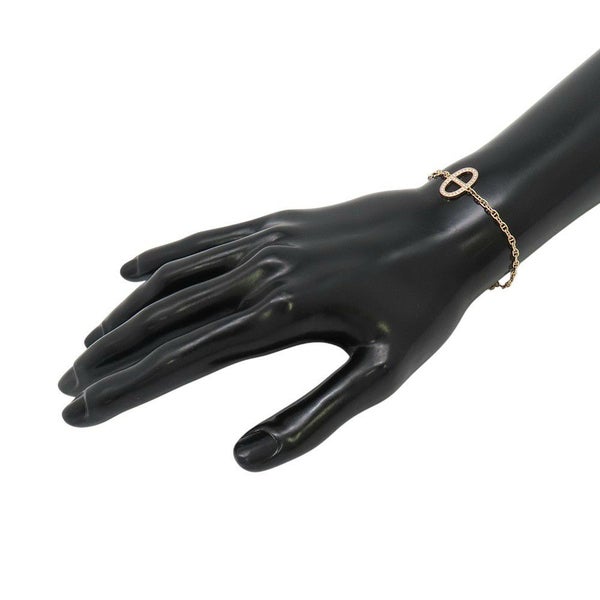 エルメス ブレスレット シェーヌダンクル コントゥール ダイヤモンド 33P 計0.16ct K18PGピンクゴールド サイズXS