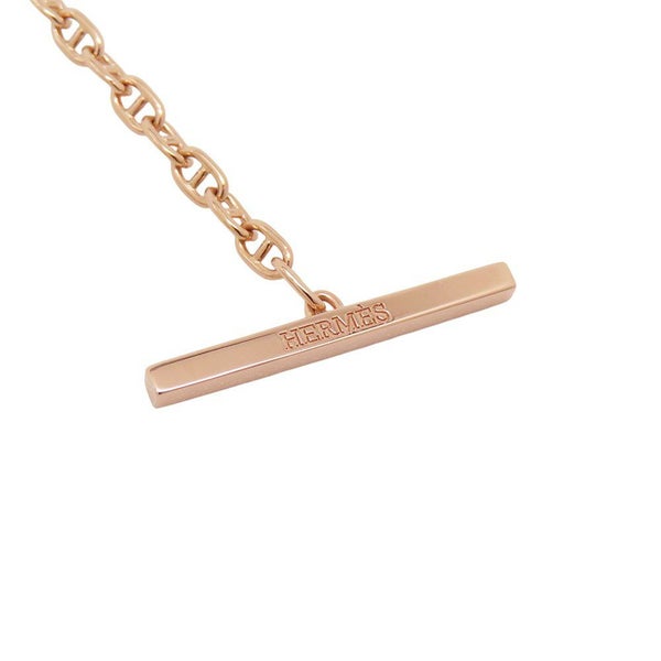 エルメス ブレスレット シェーヌダンクル コントゥール ダイヤモンド 33P 計0.16ct K18PGピンクゴールド サイズXS