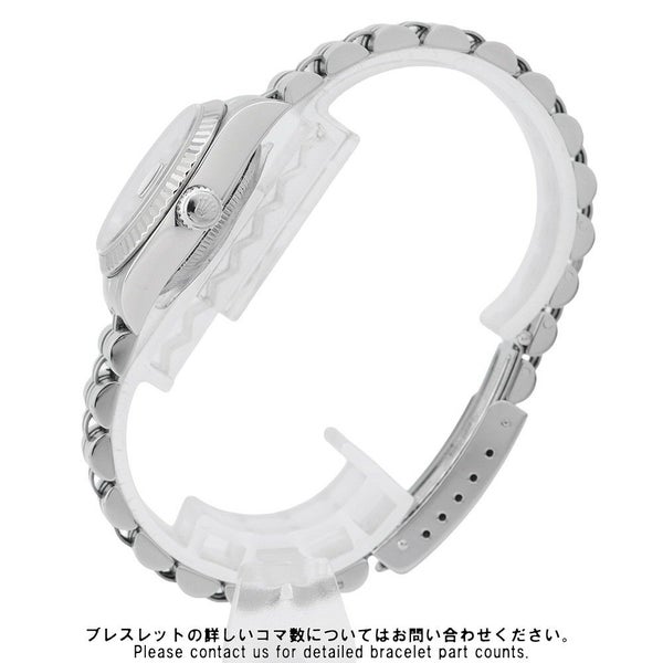 ロレックス デイトジャスト 26 SS/K18WGホワイトゴールド 10Pダイヤ K番 79174G ROLEX 腕時計 黒文字盤