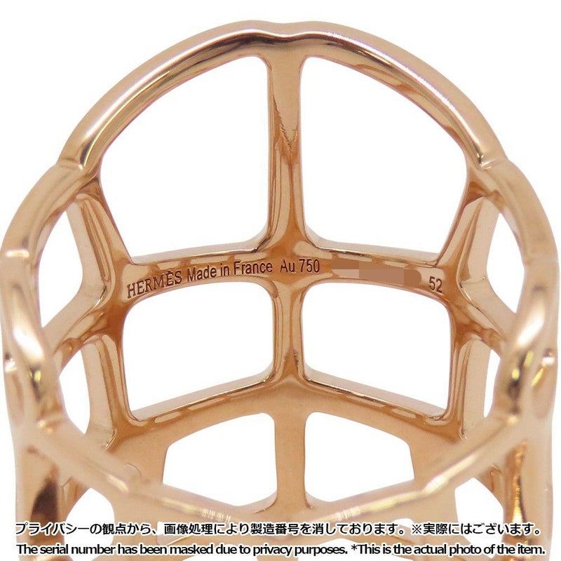 エルメス リング 二ロティカス オンブル K18PGピンクゴールド リングサイズ52 HERMES ジュエリー 指輪
