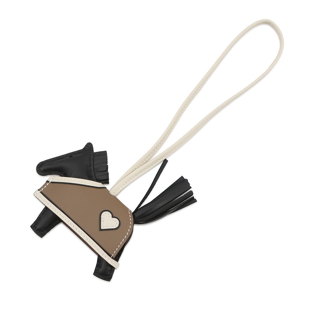 新品未使用　HERMES ロデオチャーム　ロベオクール エルメス バッグチャーム ロデオPM ロベオクール ブラック/エトゥープ