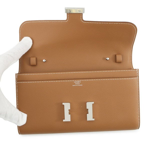 エルメス 長財布 コンスタンス トゥーゴー ロング ゴールド/シルバー金具 エバーカラー K刻印