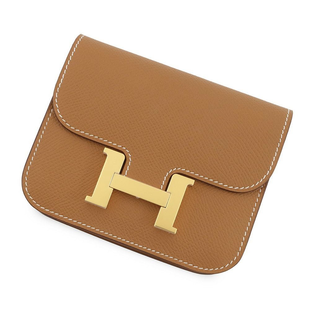 HERMES エルメス コンスタンススリム　財布　ノワール　ゴールド金具 エルメス コンスタンス スリム ブラック/ゴールド金具 リザード