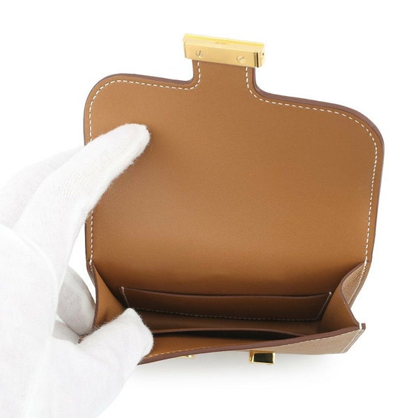 エルメス 財布 コンスタンス スリム ゴールド/ゴールド金具 エプソン W刻印 HERMES 財布