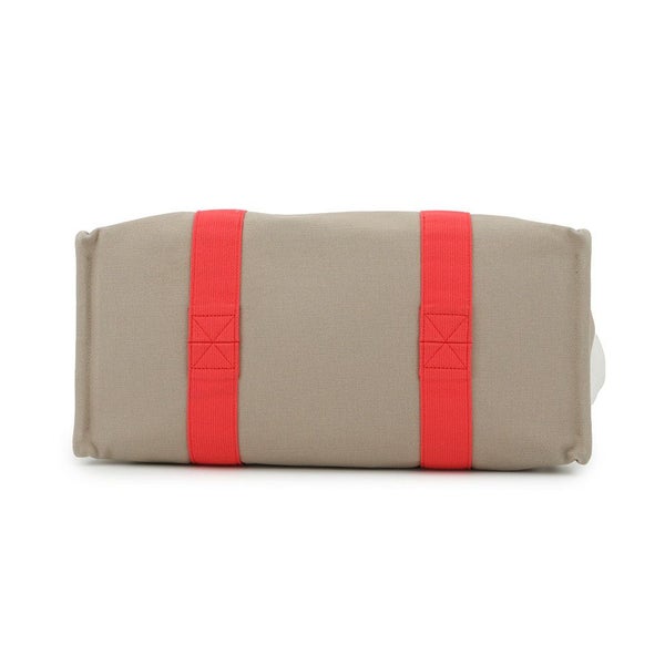 エルメス マザーズバッグ アダダ キャンバス 馬モチーフ HERMES トートバッグ ポーチ付き 白